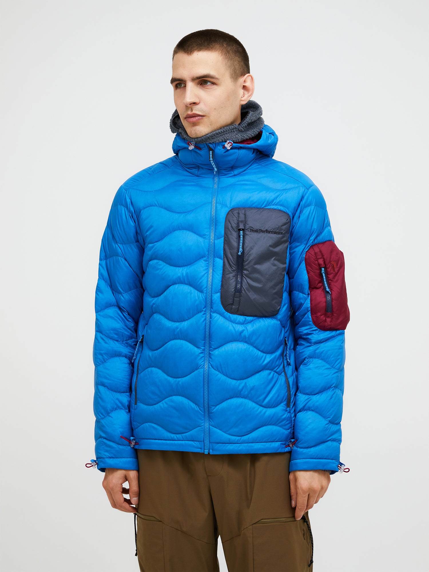 【FW25新着】ヘリウム ユーティリティ ダウン フード ジャケット メンズ