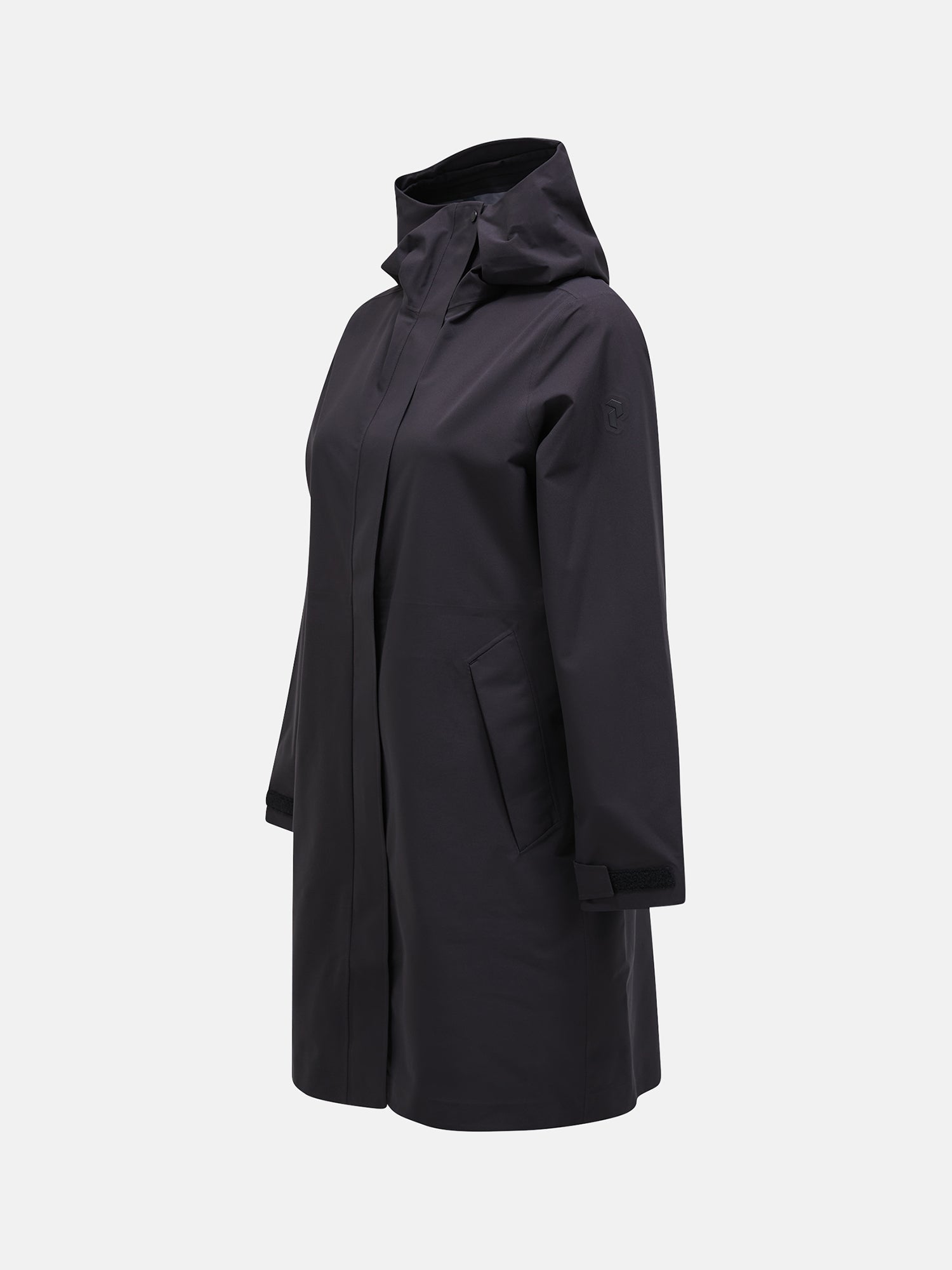 Peak Performance ブラック トレンチコート ブランドファッション - Peak Performance ブラック トレンチコート