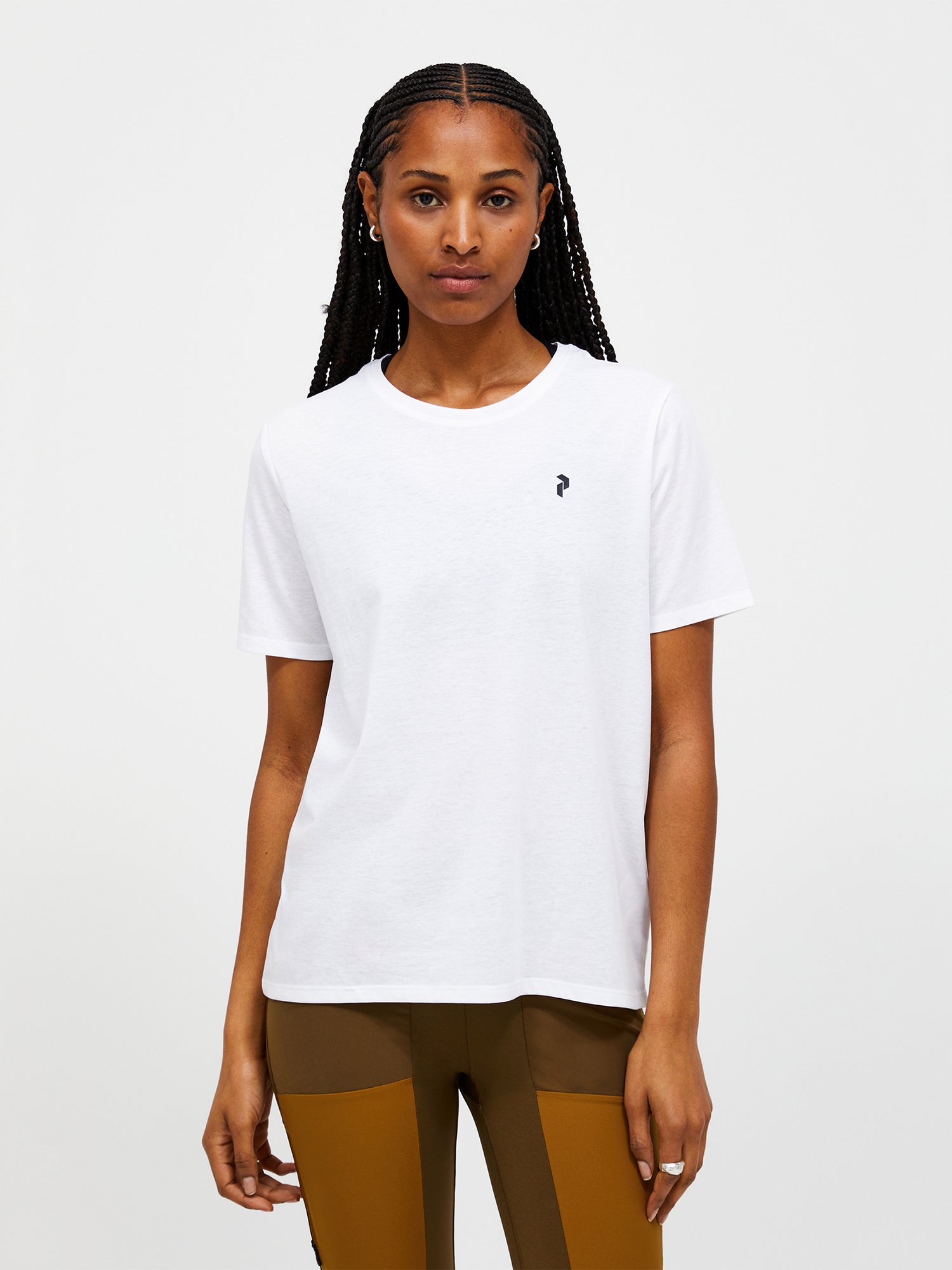新品未使用 デッドストック フェニックスゴルフクラブ Tシャツ Women's 半袖 ミッドネック Tシャツ Vertical Logo ブラック
