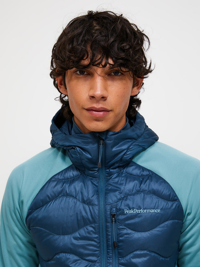 【FW25新着】ヘリウム ハイブリッド ダウン フード メンズ