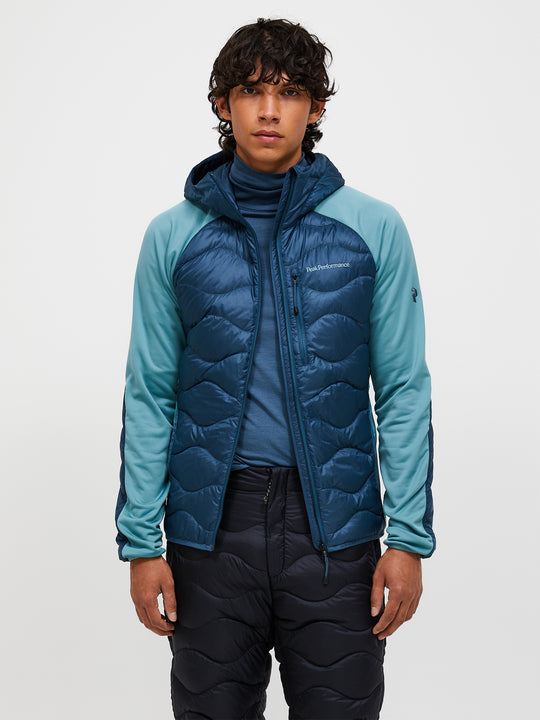 【FW25新着】ヘリウム ハイブリッド ダウン フード メンズ