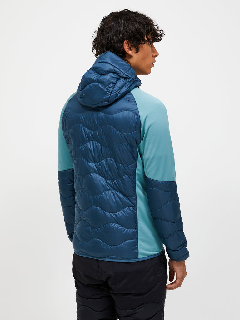 【FW25新着】ヘリウム ハイブリッド ダウン フード メンズ