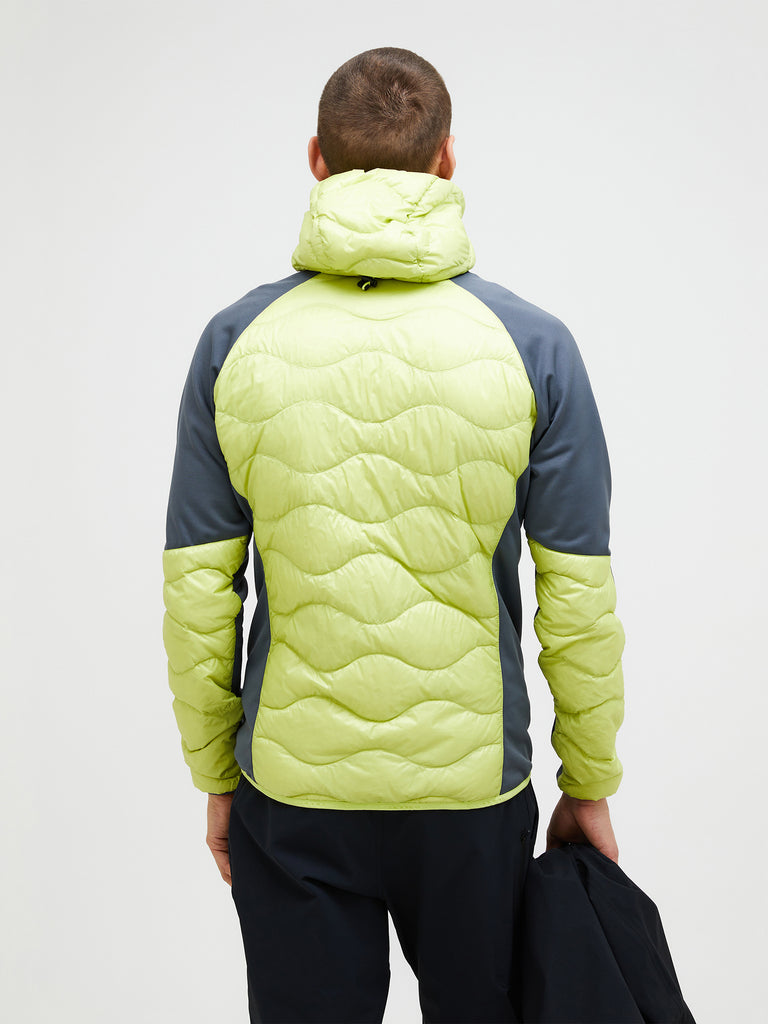 【FW25新着】ヘリウム ハイブリッド ダウン フード メンズ