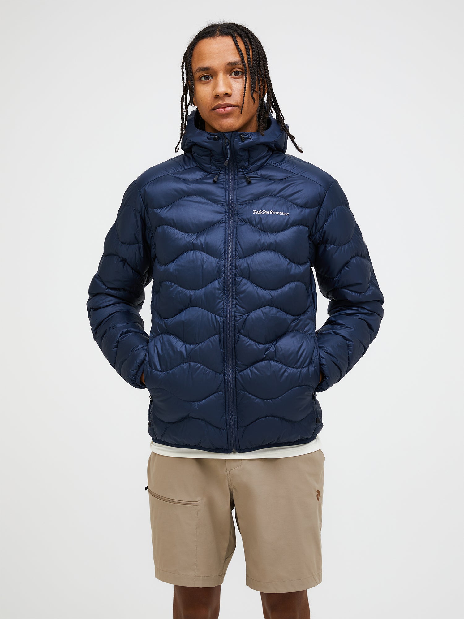 ピークパフォーマンス ヘリウム ダウン フード ジャケット メンズ ネイビー S M Helium Down Hood Jacket – UPLNDオンラインストア