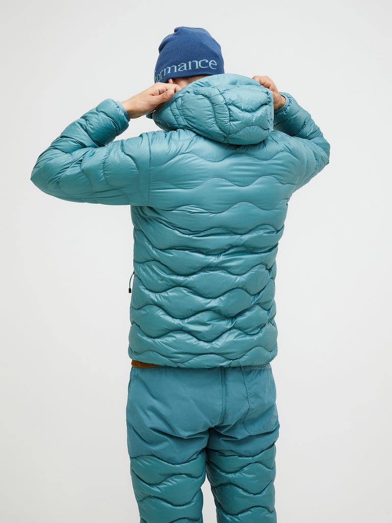 【FW25新着】ヘリウム ダウン フード ジャケット メンズ