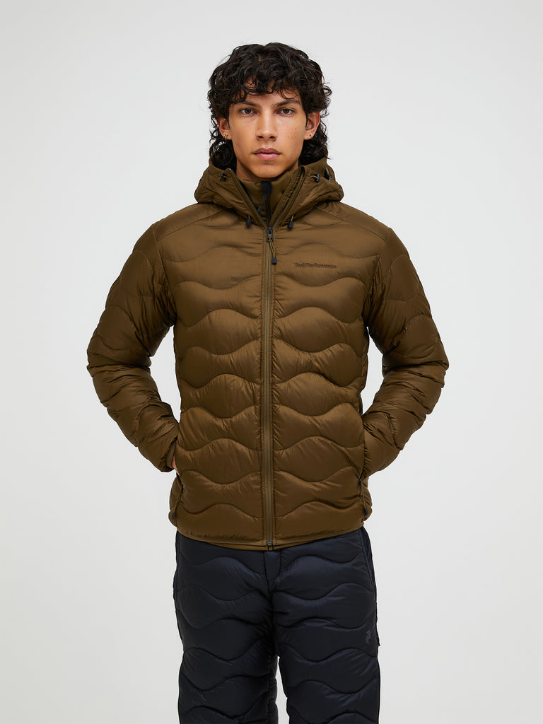【FW26新着】ヘリウム ダウン フード ジャケット メンズ
