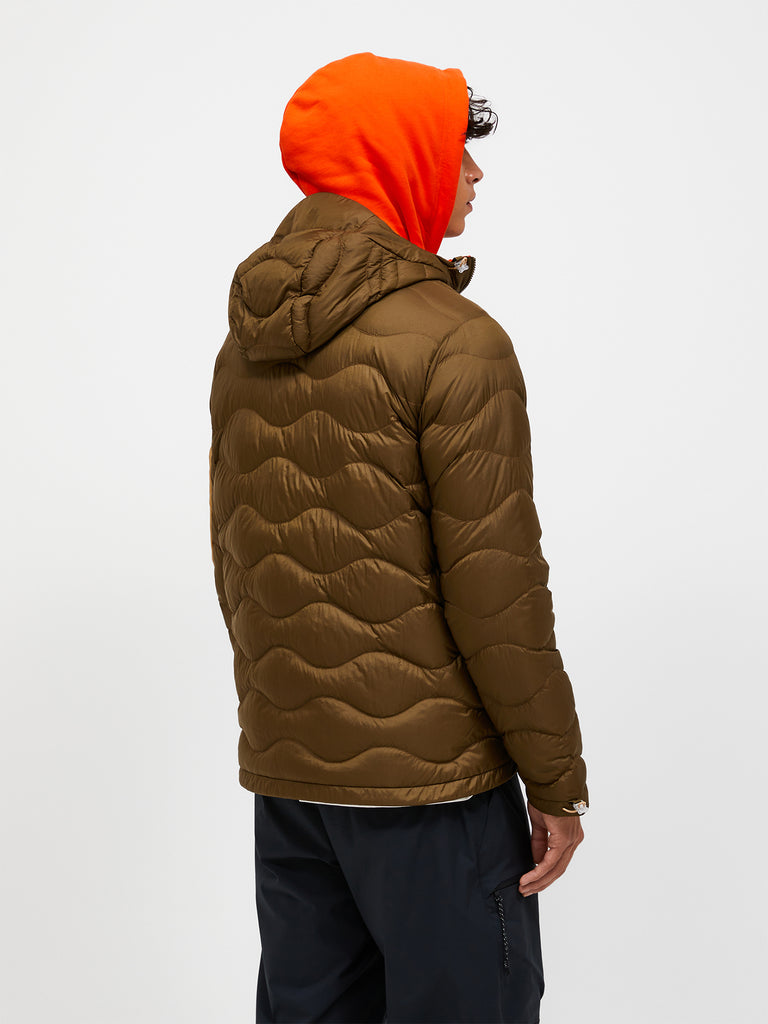 【FW25新着】ヘリウム ユーティリティ ダウン フード ジャケット メンズ