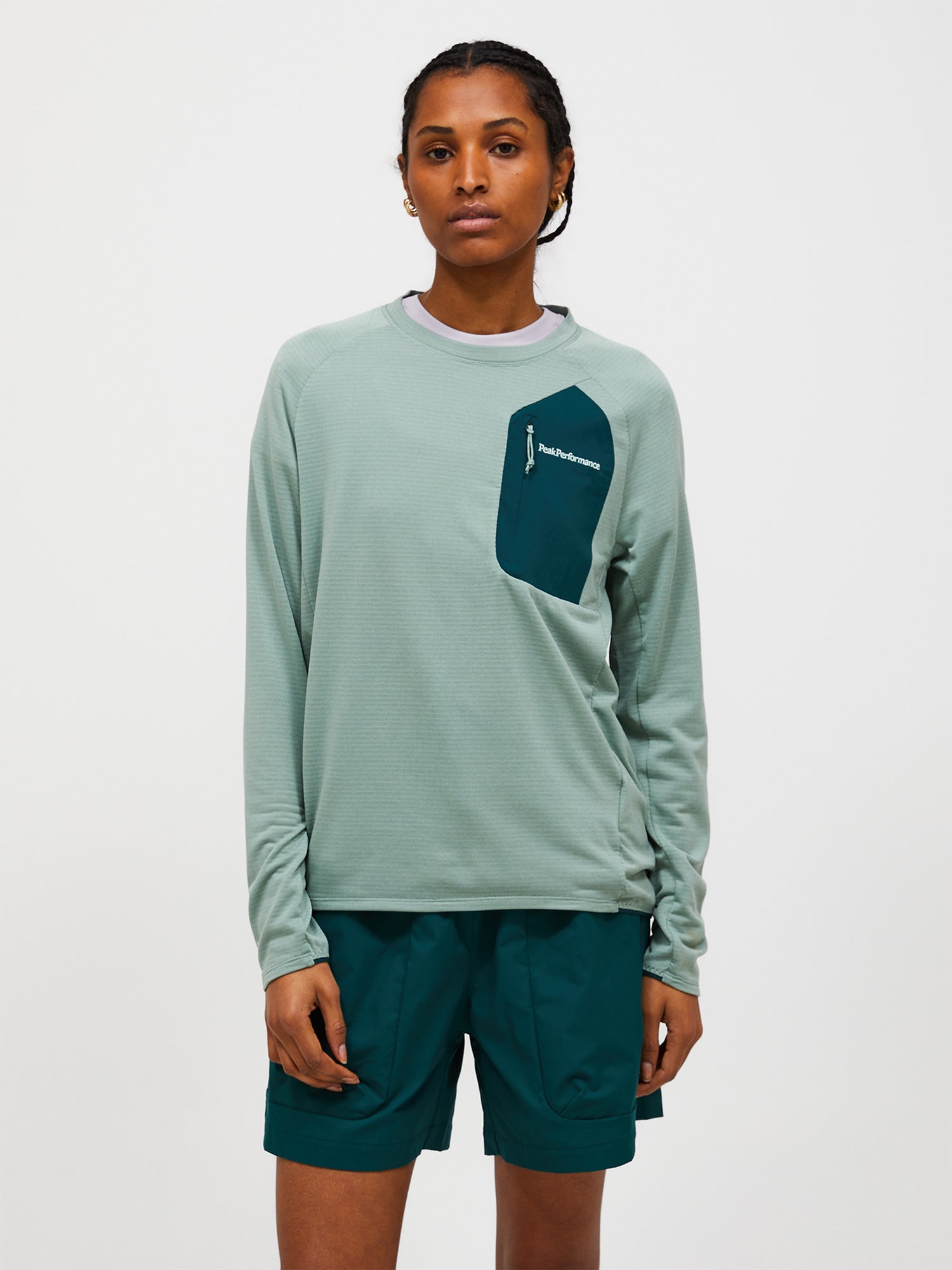 【SS26新着】フリーライト Polartec® Power Grid™ クルー ウィメンズ