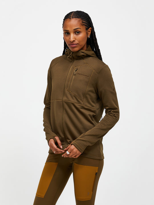 【FW25新着】トレイル Polartec® Power Grid™ ジップ フード ウィメンズ