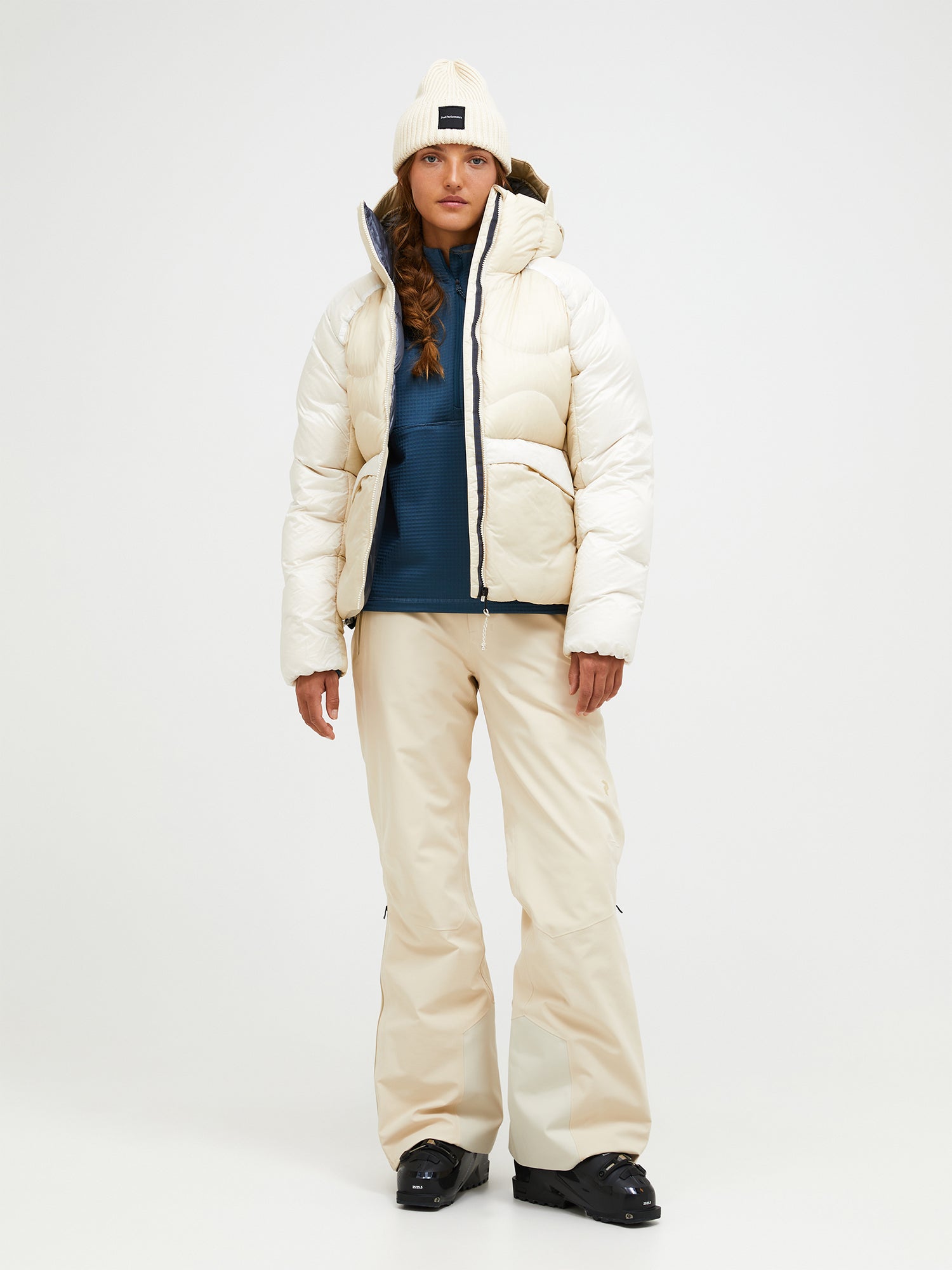 限定品 Bee本舗×あまくだり コラボ限定品 スクリューダウンフレーム エアリーピュアダウンダブルステッチコート｜FURRY、REYELL公式通販