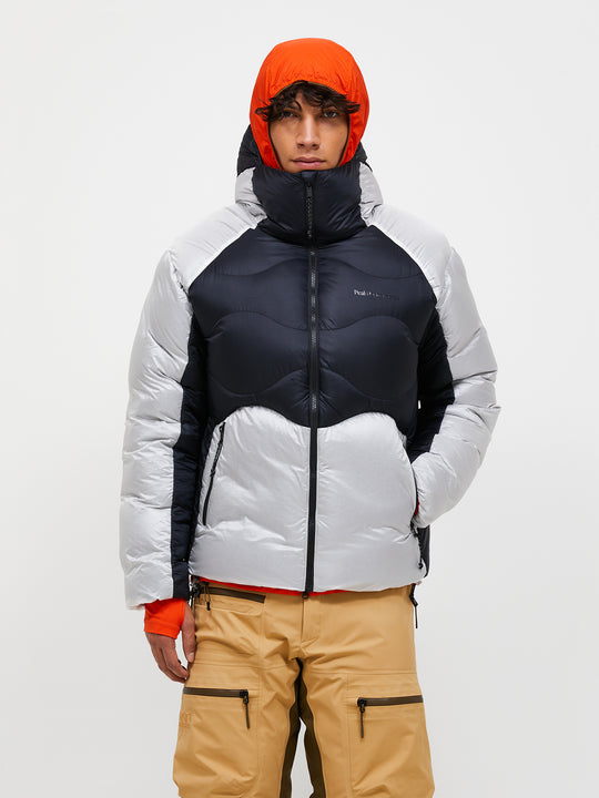 【FW25新着】ヘリウム Diamond Fuse ダウン フード メンズ