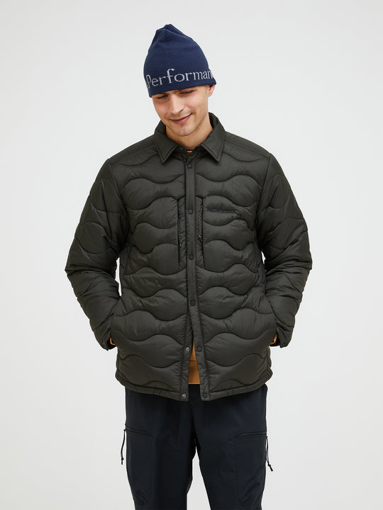 【FW25新着】ヘリウム シンセティック オーバーシャツ メンズ