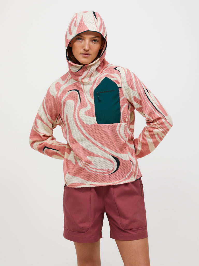 【SS26新着】フリーライト AOP Polartec® Alpha™ フード ウィメンズ