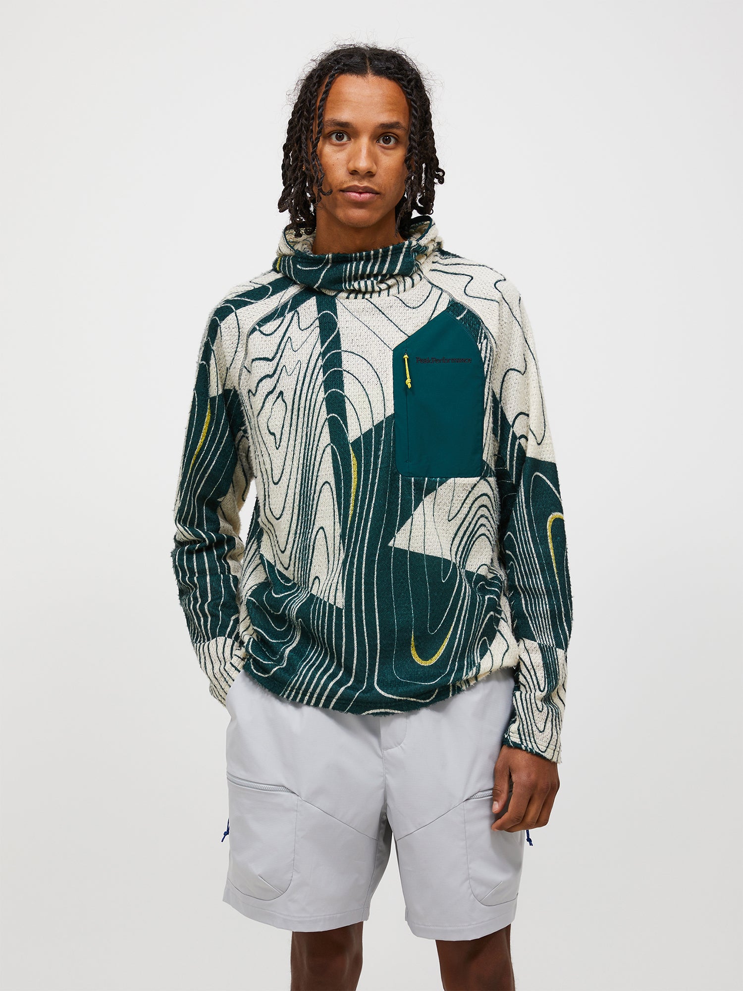 【SS26新着】フリーライト AOP Polartec® Alpha™ Direct フード メンズ